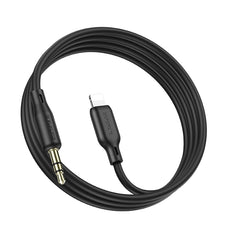 Borofone BL18 AUX Silicone Audio Cable, 3.5mm to 8 Pin Cable, 3.5mm to 8 Pin