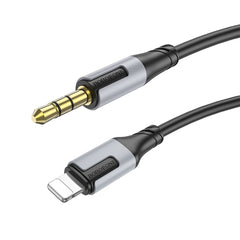 Borofone BL19 AUX Creator Audio Cable, 3.5mm to 8 Pin Cable, Length: 1m, 3.5mm to 8 Pin