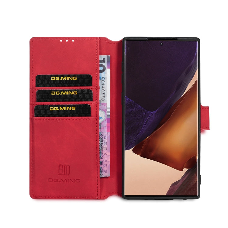 DG.MING Retro Oil Side Horizontal Flip Case with Holder & Card Slots & Wallet, For Samsung Galaxy Note20 Ultra, For Samsung Galaxy Note20