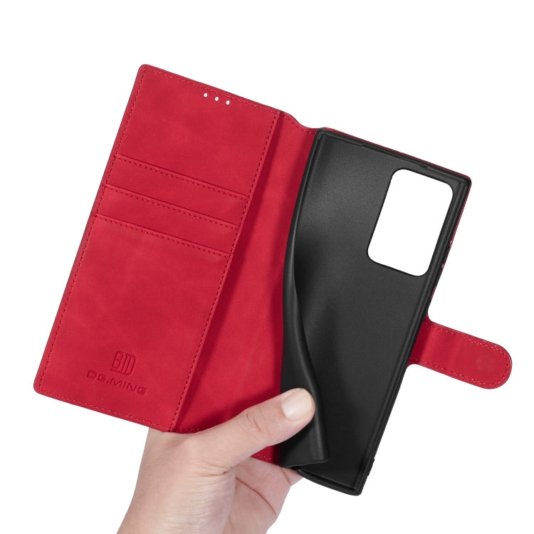 DG.MING Retro Oil Side Horizontal Flip Case with Holder & Card Slots & Wallet, For Samsung Galaxy Note20 Ultra, For Samsung Galaxy Note20