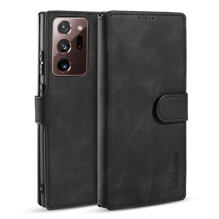 DG.MING Retro Oil Side Horizontal Flip Case with Holder & Card Slots & Wallet, For Samsung Galaxy Note20 Ultra, For Samsung Galaxy Note20