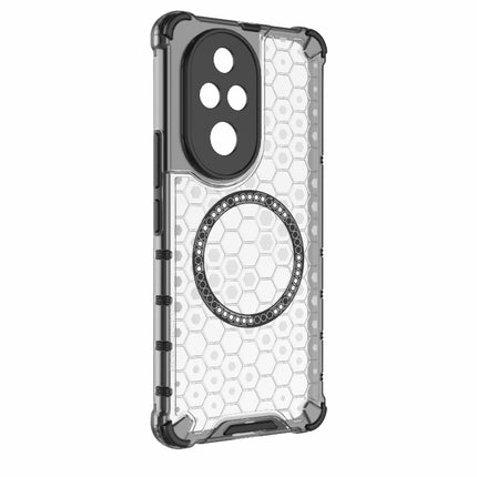 Honeycomb Magnetic Ring Shockproof Phone Case, For Honor 200 Pro, For Honor 200 Lite Global