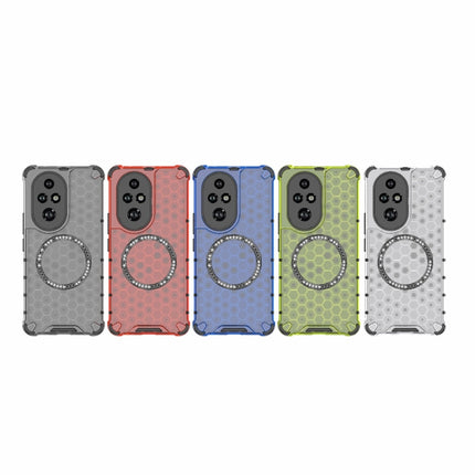 Honeycomb Magnetic Ring Shockproof Phone Case, For Honor 200 Pro, For Honor 200 Lite Global