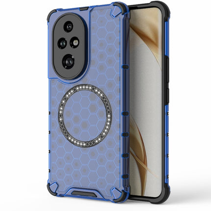 Honeycomb Magnetic Ring Shockproof Phone Case, For Honor 200 Pro, For Honor 200 Lite Global