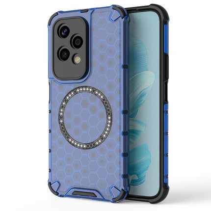 Honeycomb Magnetic Ring Shockproof Phone Case, For Honor 200 Pro, For Honor 200 Lite Global
