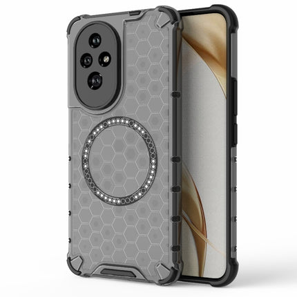 Honeycomb Magnetic Ring Shockproof Phone Case, For Honor X60 Pro 5G, For Honor X60 5G, For Honor Play 60 Plus 5G, For Honor 200