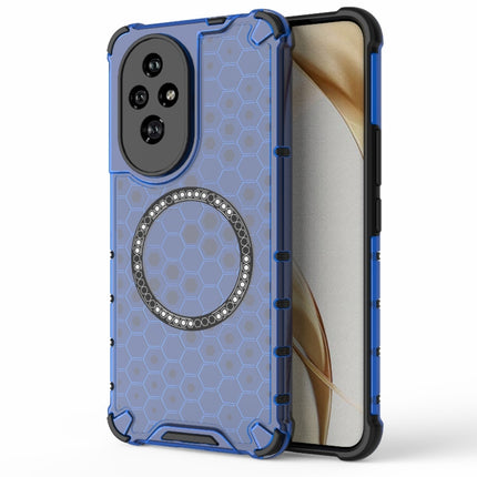 Honeycomb Magnetic Ring Shockproof Phone Case, For Honor X60 Pro 5G, For Honor X60 5G, For Honor Play 60 Plus 5G, For Honor 200