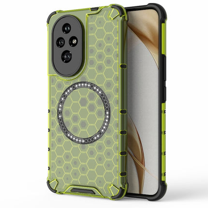 Honeycomb Magnetic Ring Shockproof Phone Case, For Honor X60 Pro 5G, For Honor X60 5G, For Honor Play 60 Plus 5G, For Honor 200