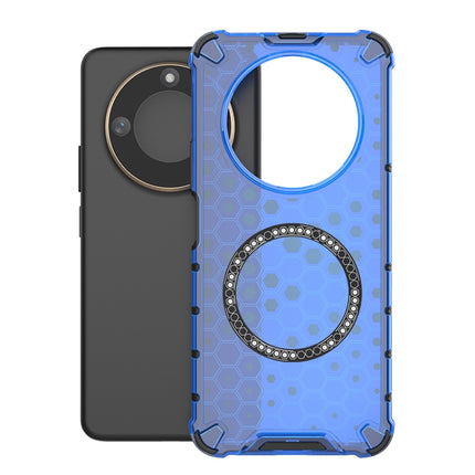 Honeycomb Magnetic Ring Shockproof Phone Case, For Honor X60 Pro 5G, For Honor X60 5G, For Honor Play 60 Plus 5G, For Honor 200