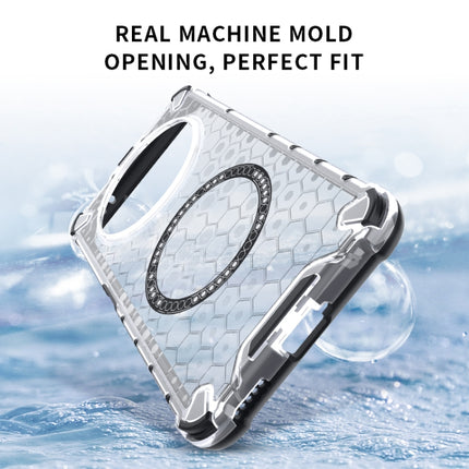 Honeycomb Magnetic Ring Shockproof Phone Case, For Honor X60 Pro 5G, For Honor X60 5G, For Honor Play 60 Plus 5G, For Honor 200