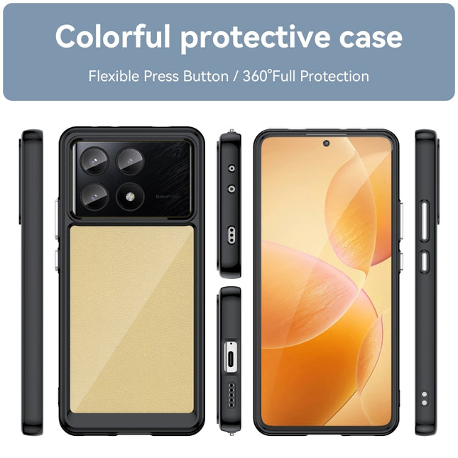 Colorful Series Acrylic Hybrid TPU Phone Case, For Xiaomi Poco X6 Pro 5G