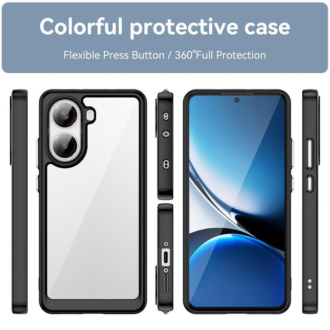 Colorful Series Acrylic Hybrid TPU Phone Case, For Xiaomi Poco X7 Pro, For Xiaomi 14T Pro, For Xiaomi 14T, For Xiaomi Poco M6 4G