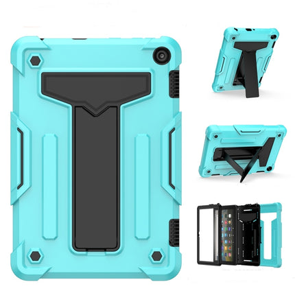 T-shaped Bracket Contrast Color Shockproof PC + Silicone Tablet Protective Case, For Amazon Kindle Fire HD 8 2020/Fire 8 Plus