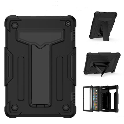 T-shaped Bracket Contrast Color Shockproof PC + Silicone Tablet Protective Case, For Amazon Kindle Fire HD 8 2020/Fire 8 Plus