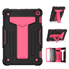 For Amazon Kindle Fire HD 8 2020/Fire 8 Plus / Black+Rose Red