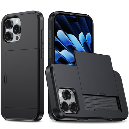 Shockproof Armor Phone Case with Card Slot, For iPhone 16
