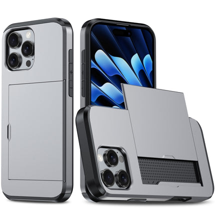 Shockproof Armor Phone Case with Card Slot, For iPhone 16