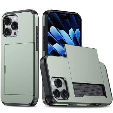 Shockproof Armor Phone Case with Card Slot, For iPhone 16