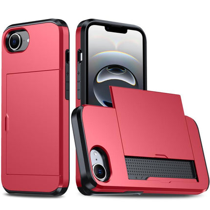 Shockproof Armor Phone Case with Card Slot, For iPhone 17 Pro, For iPhone 17