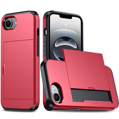 Shockproof Armor Phone Case with Card Slot, iPhone 16e