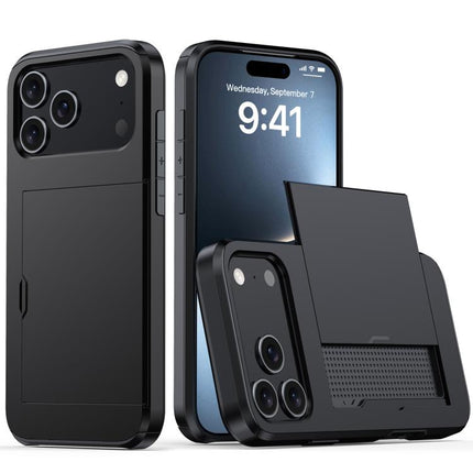 Shockproof Armor Phone Case with Card Slot, For iPhone Air, For iPhone 16 Pro Max