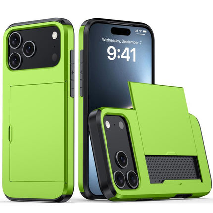 Shockproof Armor Phone Case with Card Slot, For iPhone Air, For iPhone 16 Pro Max