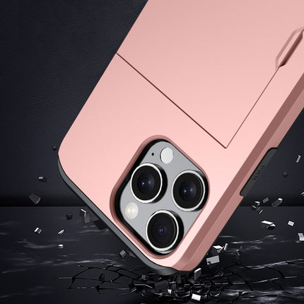 Shockproof Armor Phone Case with Card Slot, For iPhone 17e / 16e, For iPhone 17 Pro Max
