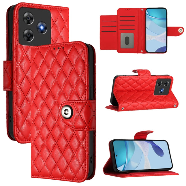 Rhombic Texture Flip Leather Phone Case with Lanyard, For Blackview Wave 8C, For Blackview Oscal Flat 2 / 2C, For Blackview Oscal Flat 1C, For Blackview Color 8