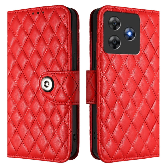 Rhombic Texture Flip Leather Phone Case with Lanyard, For Blackview Wave 8C, For Blackview Oscal Flat 2 / 2C, For Blackview Oscal Flat 1C, For Blackview Color 8