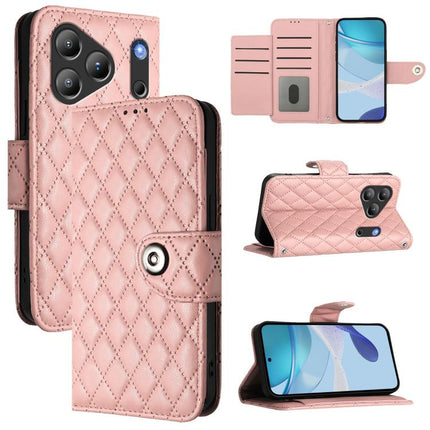 Rhombic Texture Flip Leather Phone Case with Lanyard, For Blackview Wave 7C, For Blackview Wave 10, For Blackview Shark 6, For Blackview Oscal Tiger 13