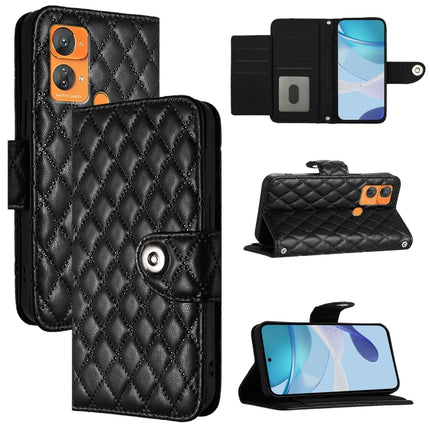 Rhombic Texture Flip Leather Phone Case with Lanyard, For Oukitel C51, For Oukitel C38, For Oukitel C35 / C36, For Oukitel C33