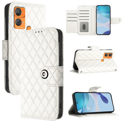 Rhombic Texture Flip Leather Phone Case with Lanyard, For Oukitel C51, For Oukitel C38, For Oukitel C35 / C36, For Oukitel C33