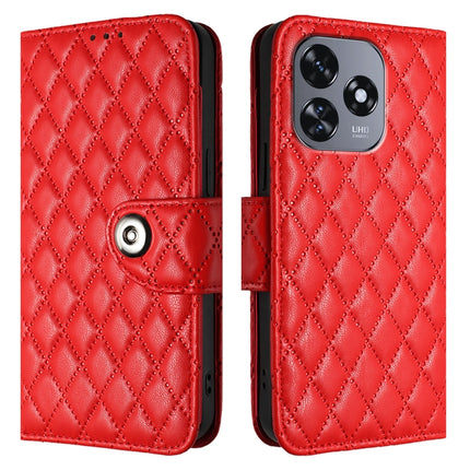 Rhombic Texture Flip Leather Phone Case with Lanyard, For Oukitel C51, For Oukitel C38, For Oukitel C35 / C36, For Oukitel C33