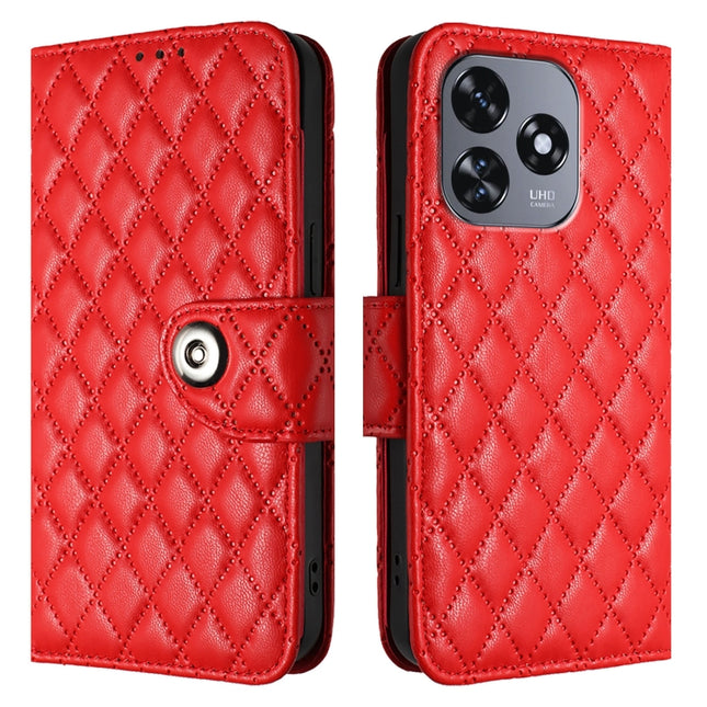 Rhombic Texture Flip Leather Phone Case with Lanyard, For Oukitel C51, For Oukitel C38, For Oukitel C35 / C36, For Oukitel C33