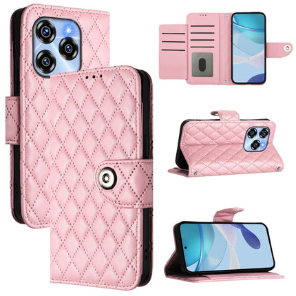 Rhombic Texture Flip Leather Phone Case with Lanyard, For Oukitel C59 / C59 Pro, For Oukitel C53, For Oukitel C50, For Oukitel C37