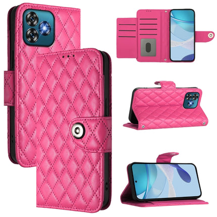 Rhombic Texture Flip Leather Phone Case with Lanyard, For Oukitel C59 / C59 Pro, For Oukitel C53, For Oukitel C50, For Oukitel C37