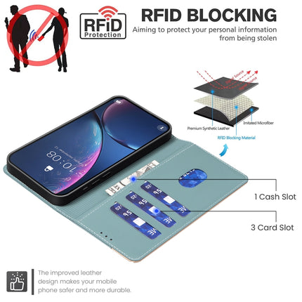 Color Matching RFID Anti-theft Leather Phone Case, For vivo Y20, For vivo Y27 4G