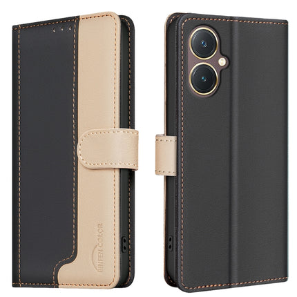 Color Matching RFID Anti-theft Leather Phone Case, For vivo Y20, For vivo Y27 4G