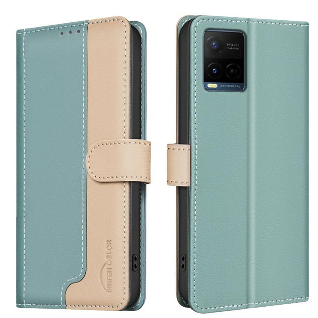 Color Matching RFID Anti-theft Leather Phone Case, For vivo Y21 5G 2026 / Y05 4G, For vivo Y31 5G 2025, For vivo Y400 5G Global, For vivo Y39 5G