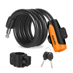 Bicycle Portable Anti-theft Lock Steel Cable Lock with Lock Frame