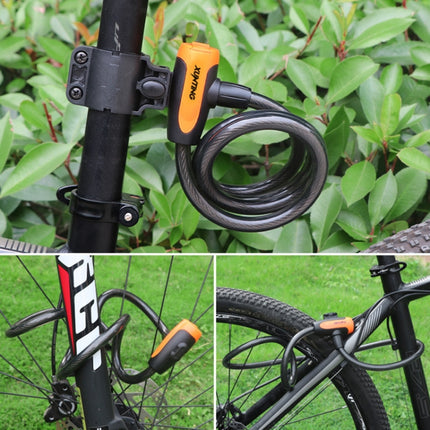 Bicycle Portable Anti-theft Lock Steel Cable Lock with Lock Frame
