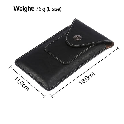 Elephant Texture Men Leisure Simple Universal Mobile Phone Waist Pack Leather Case with Card Slot, Suitable for 6.7-6.9 inch Smartphones, For iPhone 12 Pro Max