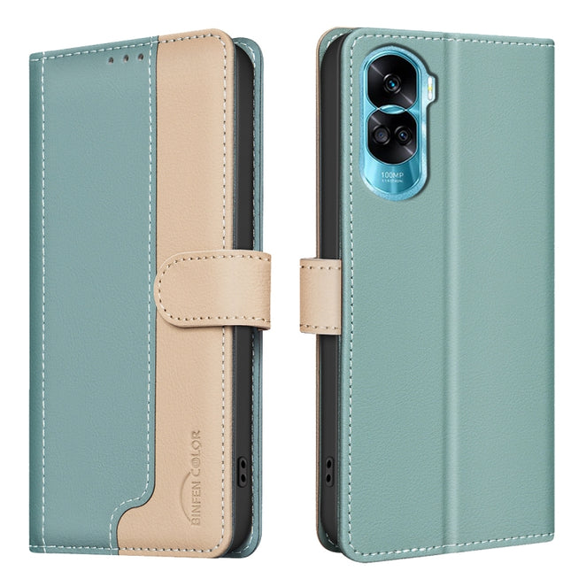 Color Matching RFID Anti-theft Leather Phone Case, For Honor 90 Lite / X50i, For Honor 90 Pro, For Honor 90 5G, For Honor X7a
