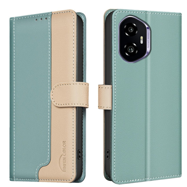 Color Matching RFID Anti-theft Leather Phone Case, For Honor 300, For Honor X9c 5G Global, For Honor X5b, For Honor 200 Smart / X7C
