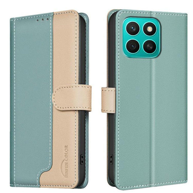 Color Matching RFID Anti-theft Leather Phone Case, For Honor X8c 4G, For Honor 300 Pro / 300 Ultra, For Honor 300, For Honor X9c 5G Global