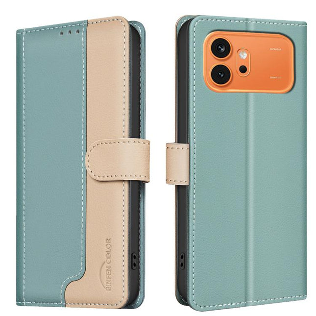 Color Matching RFID Anti-theft Leather Phone Case, For Honor 600 Global, For Honor 600 Lite Global, For Honor X6d 5G, For Honor X8d 4G