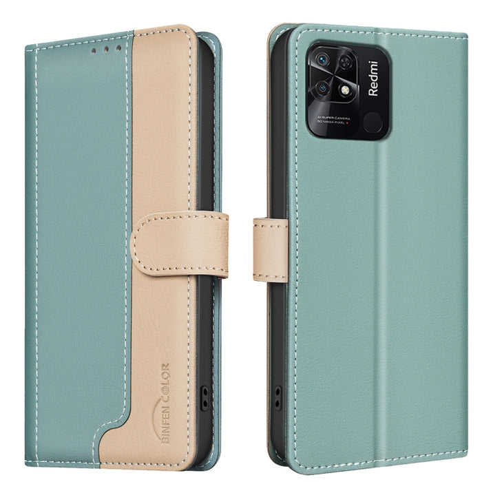 Color Matching RFID Anti-theft Leather Phone Case, For Xiaomi Redmi 10C, For Xiaomi Redmi 10 2022 / Note 11 4G, For Xiaomi Redmi K40 / K40 Pro, For Xiaomi Redmi Note 10 4G / 10S