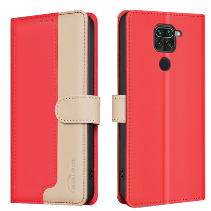 Color Matching RFID Anti-theft Leather Phone Case, For Xiaomi Redmi Note 10 Pro / 10 Pro Max, For Xiaomi Redmi 10X 4G / Note 9, For Xiaomi Redmi Note 9 Pro Max / 9 Pro / 9S