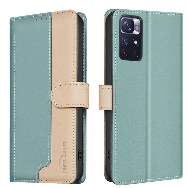 Color Matching RFID Anti-theft Leather Phone Case, For Xiaomi Redmi Note 13 Pro+, For Xiaomi Redmi Note 13 Pro 5G, For Xiaomi Redmi K70 / K70 Pro, For Xiaomi Redmi 12 4G