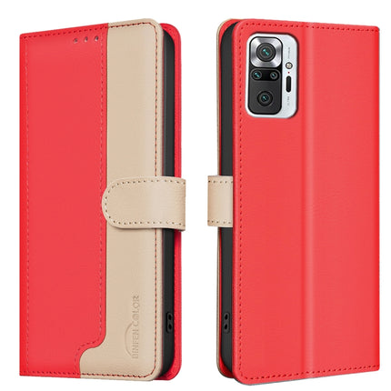 Color Matching RFID Anti-theft Leather Phone Case, For Xiaomi Redmi Note 10 Pro / 10 Pro Max, For Xiaomi Redmi 10X 4G / Note 9, For Xiaomi Redmi Note 9 Pro Max / 9 Pro / 9S